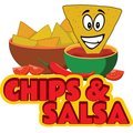 Signmission Safety Sign, 9 in Height, Vinyl, 6 in Length, Chips & Salsa D-DC-48-Chips & Salsa